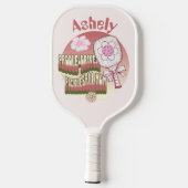 Custom Groovy Retro Mom Pickleball Paddle (Achterkant)