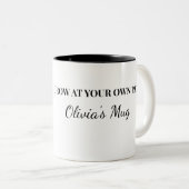 Custom Grow At Your Own Pace Mug (Devant droit)