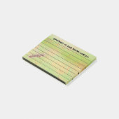 Custom Grunge Welded Metal Green Rusty Patina Post-it® Notes (Schuin)