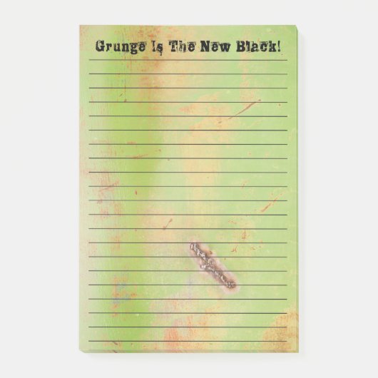 Custom Grunge Welded Metal Green Rusty Patina Post-it® Notes (Voorkant)