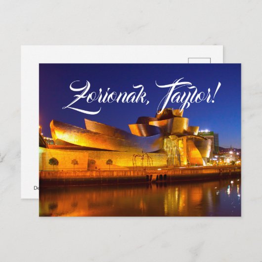 Custom, Guggenheim Bilbao Museum, Euskadi, Spanje: Briefkaart (Voorkant / Achterkant)
