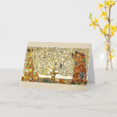 Custom. Gustav Klimt. Boom van het leven. Kaart (Gele Bloem)