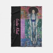 Custom Gustav Klimt Portrait Adele Bloch Bauer Fleece Deken (Voorkant)