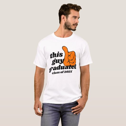 Custom Guy Gal Afstudeerder Afstuderen T-shirt, Gr T-shirt (Voorkant volledig)