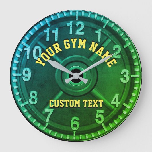 Custom Gym Clock Grote Klok (Voorkant)