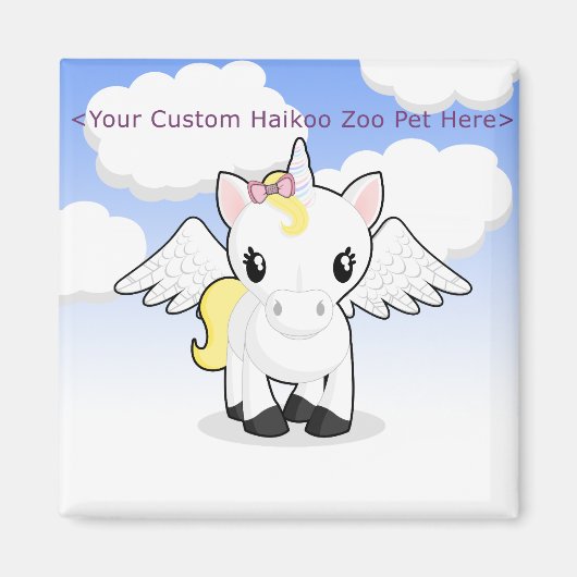 Custom Haikoo Zoo Magnet Magneet (Voorkant)