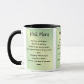 Custom Hail Mary Prayer Mug (Gauche)