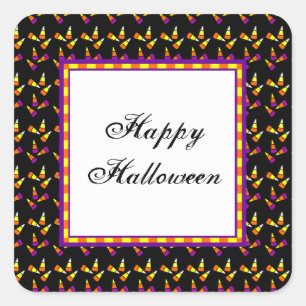 Custom Halloween Candy Corn Sticker