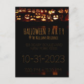 Custom Halloween Party Invitation Pumpkin Uitnodiging Briefkaart (Voorkant)