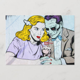 Custom Halloween Thleging Wedding Kaart