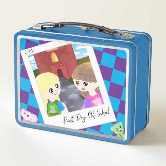 Custom Hand Drawn Back To School Designed Lunchbox (Dos)
