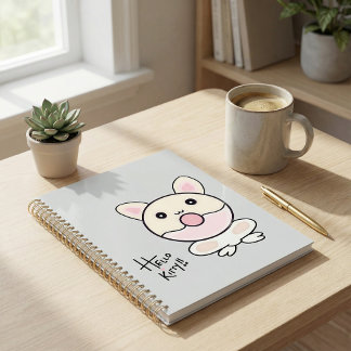  Custom hand drawn illustration kids planner