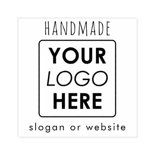 Custom Handgemaakte Business Logo & Text Professio Rubberstempel (Afrduk)