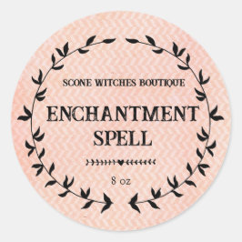 Custom Handgemaakte Heks Product Zelfgemaakte Kaar Ronde Sticker