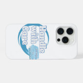 Custom “Handle With Care” Name  iPhone Hoesje (Achterkant horizontaal)