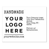 Custom Handmade Business Logo Retouradres Rubberstempel (Afrduk)