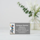 Custom Handyman Services Reparatie Visitekaartje (Staand voorkant)