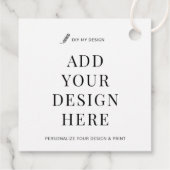 Custom Hang Label Printing 2x2" Favor Gift Labels (Achterkant)