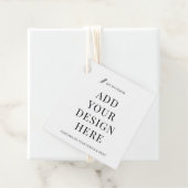 Custom Hang Label Printing 2x2" Favor Gift Labels (In situ)