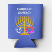 Custom HANUKKAH SAMEACH Blikjeskoeler (Voorkant)