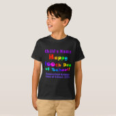 Custom Happy 100th Day of School Kids' T-shirt (Devant entier)