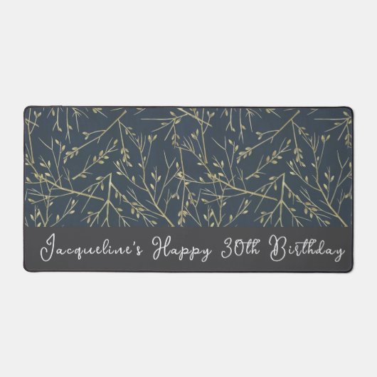 Custom Happy 30th Birthday Feuilles (Recto)