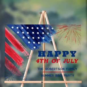 Custom Happy 4 juillet Parade Rouge Blanc Bleu