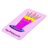 Custom Happy Birthday Giant Cake Art Magneet (Linkerzijde)