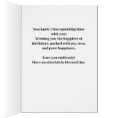 Custom Happy Birthday Photo Magazine Cover Card (Intérieur (Droit))