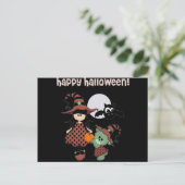 Custom Happy Halloween Briefkaart (Staand voorkant)