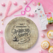 Custom Happy Halloween Papieren Bordje (Feest)