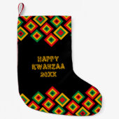 Custom HAPPY KWANZAA Kleine Kerstsok (Voorkant)