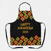 Custom HAPPY KWANZAA Schort (Voorkant)