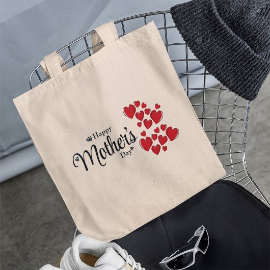Custom Happy Mère's Day Hearts Sac fourre-tout