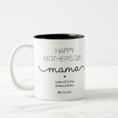 Custom Happy Moederdag Mama Gifts Tweekleurige Koffiemok (Links)