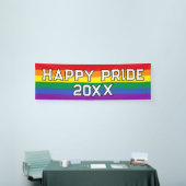 Custom Happy Pride LGBT Gay Pride Party Rainbow Spandoek (Beurs)