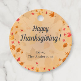 CUSTOM Happy Thanksgiving herfst Bedankjes Labels