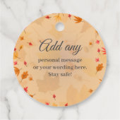 CUSTOM Happy Thanksgiving herfst Bedankjes Labels (Achterkant)