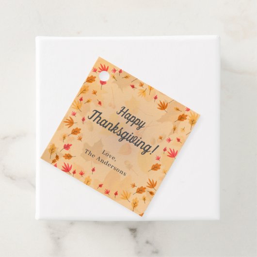 CUSTOM Happy Thanksgiving herfst Bedankjes Labels (In situ)