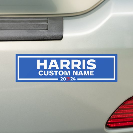 CUSTOM HARRIS RUNNING MATE 2024 BUMPERSTICKER (Op auto)