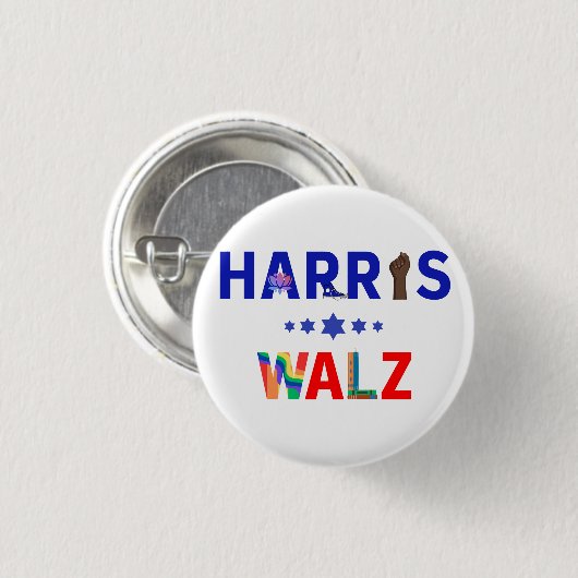 Custom Harris/Walz Campaign Button (Voorkant /achterkant)