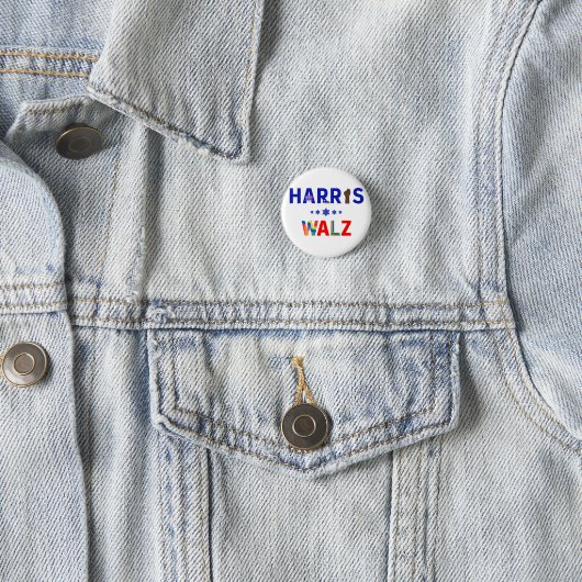 Custom Harris/Walz Campaign Button (In situ)