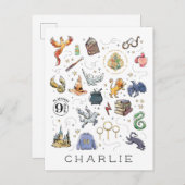 Custom | HARRY POTTER™ Icons Briefkaart (Voorkant / Achterkant)