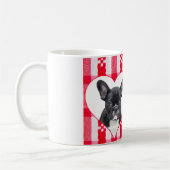 Custom Hart Gevormd Frans Bulldog Koffie Mok 11oz (Links)