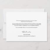 Custom Hartelijk bericht bruiloft foto Modern Bedankkaart (Achterkant)