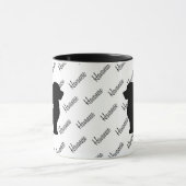 CUSTOM Havanese hond Silhouet Mok (Midden)