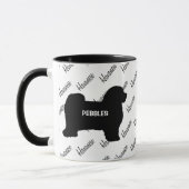 CUSTOM Havanese hond Silhouet Mok (Links)