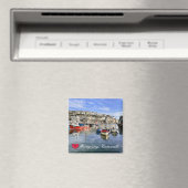 Custom Heart Mevagissey Fish Landing Quay Cornwall Magneet (Insitu (Vaatwasser))