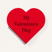 Custom Heart Shaped Spiral Bound Notebook Notitieboek (Voorkant)
