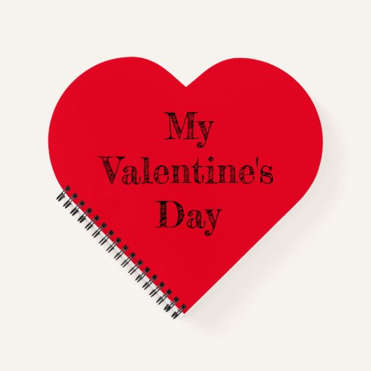 Custom Heart Shaped Spiral Bound Notebook Notitieboek (Voorkant)
